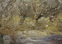 Wierzby na rzeką, 2008, olej na płótnie, 50 x 70 cm